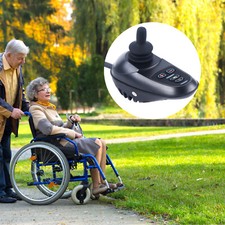 24V Electric Power Wheelchair Controller Part 4 Key LED Joystick Waterproof US