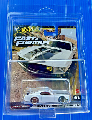 Hot Wheels Premium Fast & Furious 1969 Ford Mustang Boss 302 Real Riders Tires