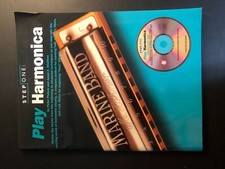 "PLAY HARMONICA-Step One" 1997 Music Sheet Book by Peter Pickow with a CD