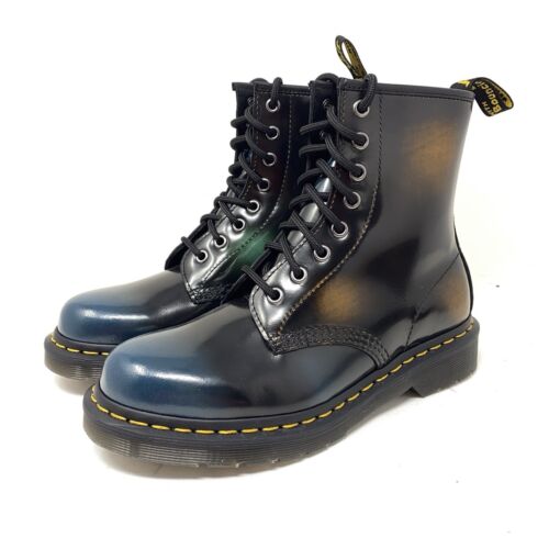 Botas con cordones Dr Martens 1460 de cuero cepillado multicolor nuevas sin etiquetas. - Imagen 10 de 17