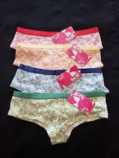 Lot 4 Pcs Pack Women Cotton Boyshorts Underwear Boxer Shorts Panties Size Small