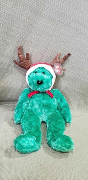 2002 holiday teddy beanie baby