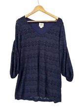 Maeve Dress Womens Size Small Open Lace Romantic Blue Cottagecore Fairycore