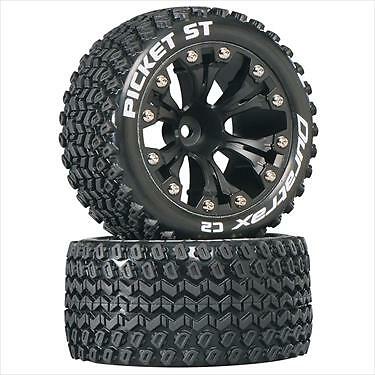 Duratrax Picket ST 2,8'' LKW 2WD montiert 1/2'' Offset C2 schwarz