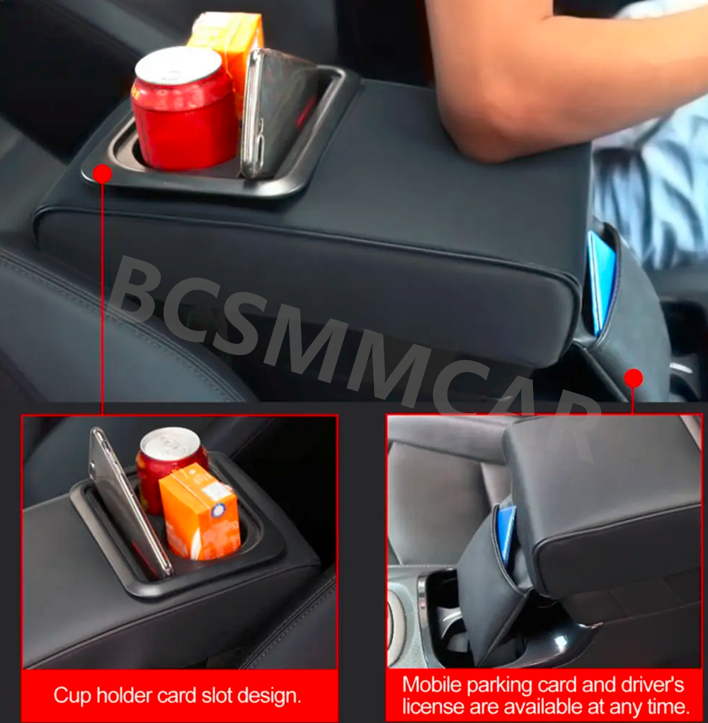 Car Armrest Cushion Cover Center Console Box Pad Protector Interior ...