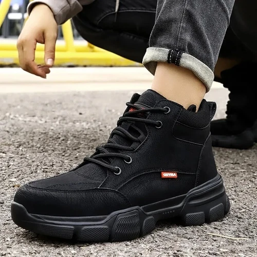 Herren Warm Winter Sicherheitsschuhe Wasserdichte HochTop Arbeitsschuhe - Bild 7 von 24