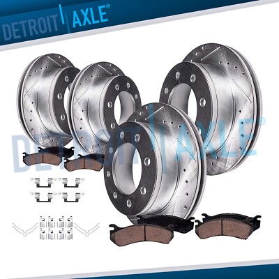 4WD Front Rear Rotor Ceramic Brake Pad for Ford Excursion F-250 F-350 Super Duty