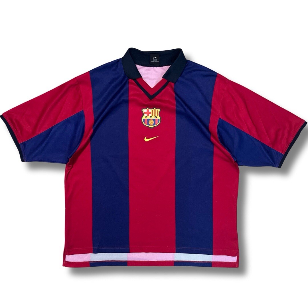 Patrick Kluivert 2000/01 FC Barcelona ORIGINAL Nike Rare Vintage Soccer Jersey