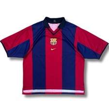 Patrick Kluivert 2000/01 FC Barcelona ORIGINAL Nike Rare Vintage Soccer Jersey