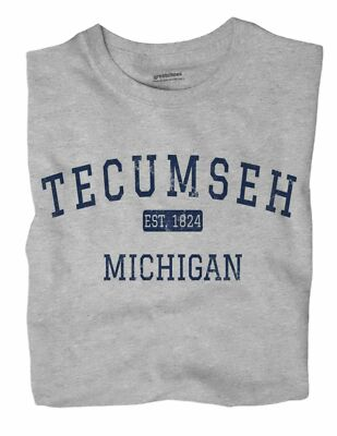 #ad Tecumseh Michigan MI T Shirt EST $18.99