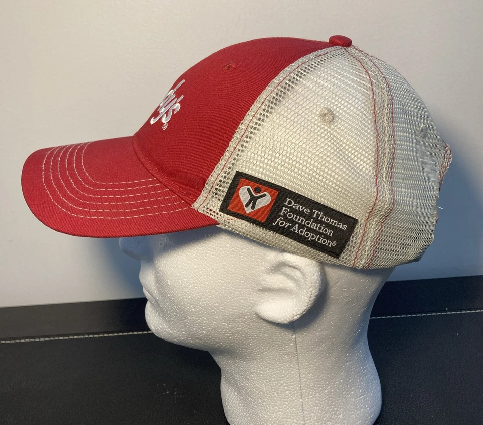 Wendys Dave Thomas Foundation Hat Cap Mesh Snap Back - Image 2 of 4