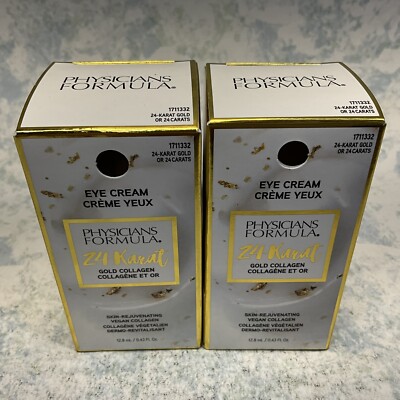 Physicians Formula 24-Karat Gold Collagen Eye Cream 0.43oz ( Lot of 2 ) New