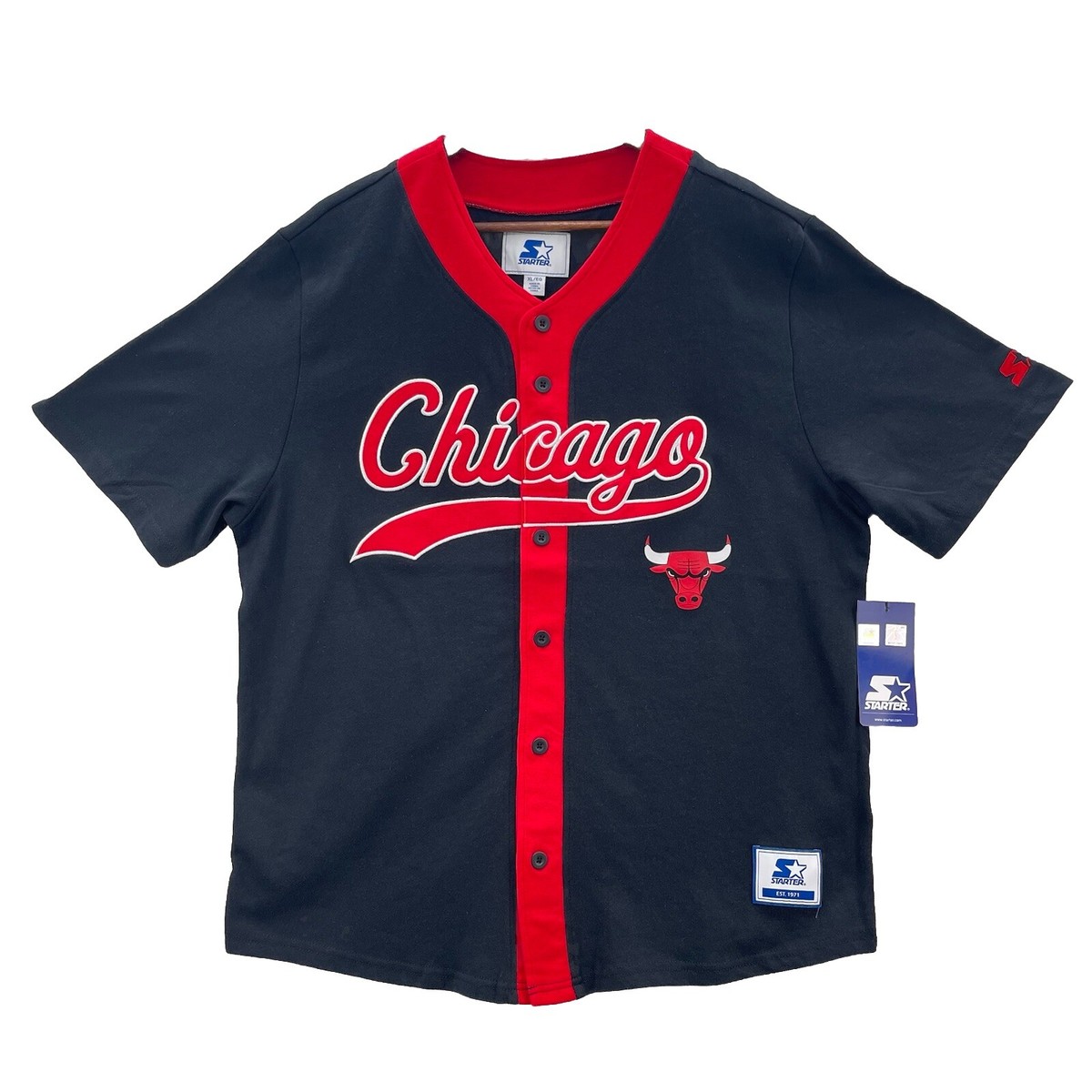 Button Up Chicago Bulls Baseball Shirt Chicago Bulls Starter