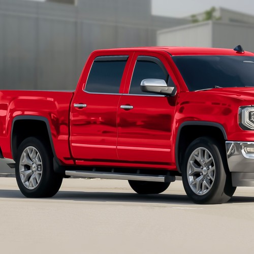 Rain Guards Vent Visors Shade for 2014-2018 GMC Sierra 1500 Crew Cab - Foto 7 di 9