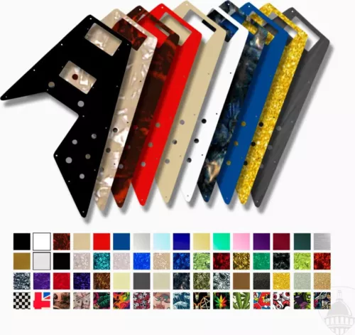 WD Custom Pickguard For Gibson 1966-1970 And 1975-1982 Flying V Mahogany Or 1...