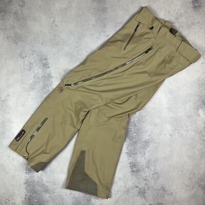 Vintage Nike ACG Storm-Fit Recco beige 100 % Nylon Schneehose Größe Medium 00...