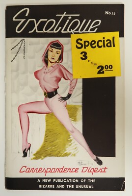 Exotique No. 13 VTG Book Magazine Femmes, Fiction and Future