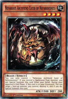 DUEA-EN035 Nefarious Archfiend Eater of Nefariousness 1 Edit. aus Duelist Allian