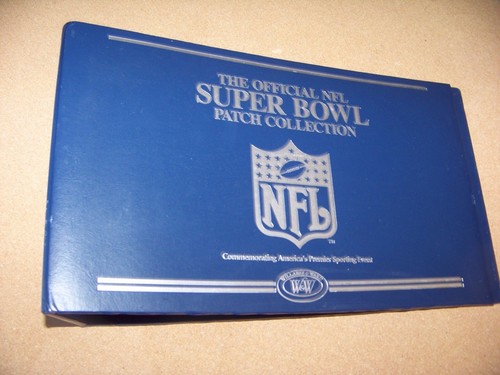 Looseleaf album Super Bowl patches W&W Willabee & Ward SB patch binder