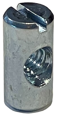 1/4''-20 Thread Cross Dowel Barrel Nut 3/4'' x 3/8'' Diameter (nominal) Center Hole