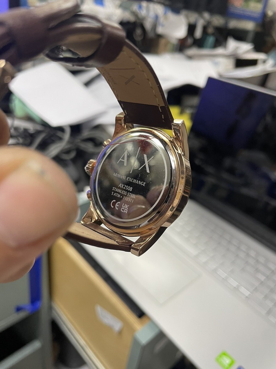 Armani Exchange Men's AX2508 Brown Leather Watch