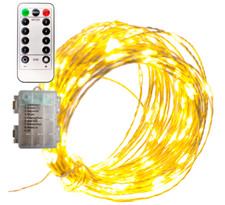 Lee Display Fairy Lights String Lights Battery Operated Waterproof 60L LED 20FT