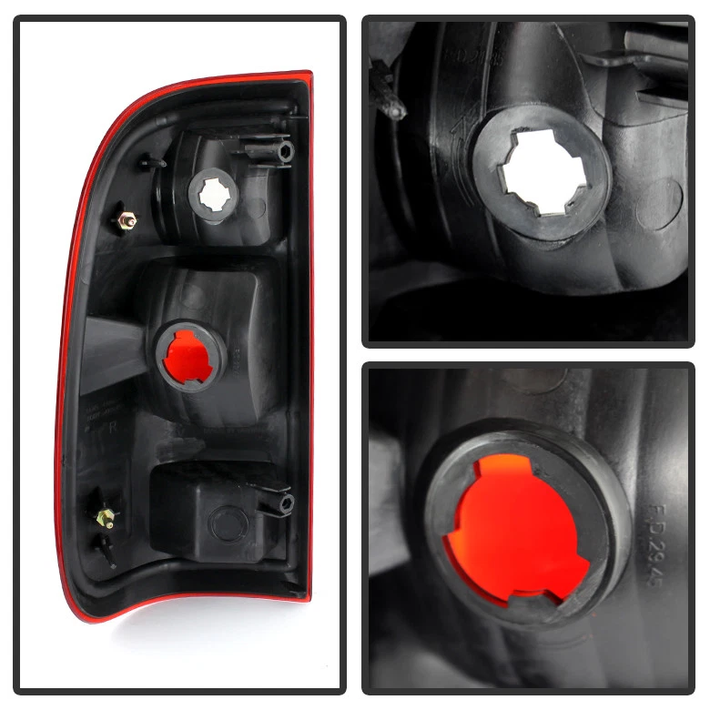 Dark Tinted 2008-2016 Ford F250 F350 F450 F550 Super Duty Tail Lights Left+Right — 第 4/4 张图片