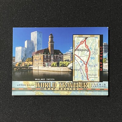 2021 Upper Deck Goodwin Champions Malmo Sweden World Traveler Map Relic #WT303