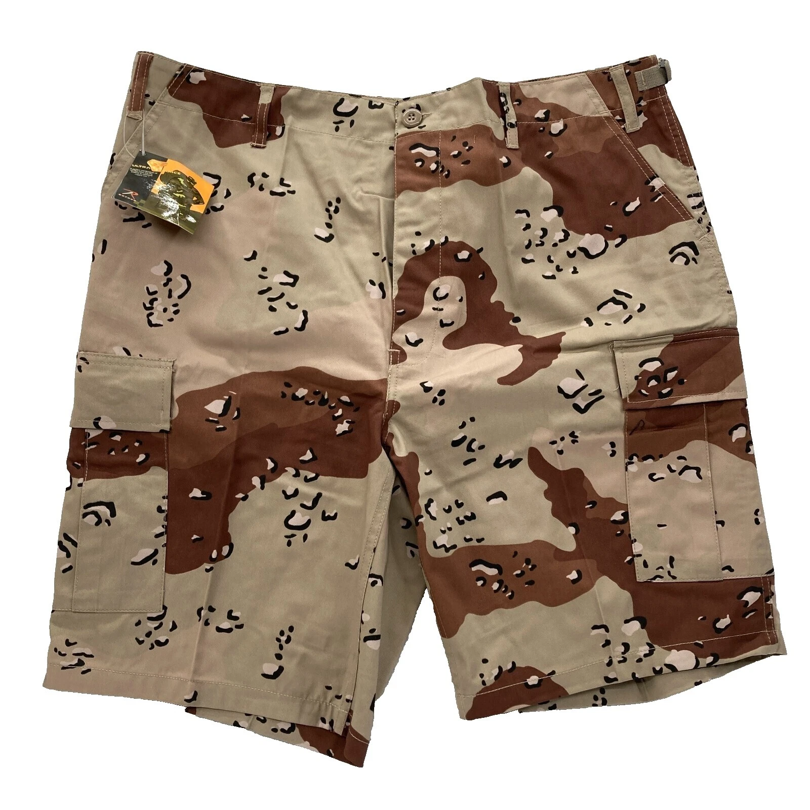 Polyester Camouflage Cargo Shorts for Men