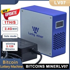 Lucky Miner LV07 1TH/s Bitcoin BTC Miner WIFI Solo Mining ASIC - Fast Shipping
