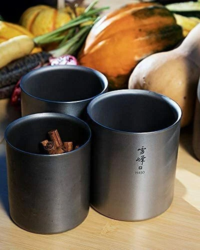 Snow Peak TW-122 H450 Double Wall Insulated Mug Titanium Mug New - Image 2 of 4