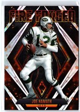 2022 Panini Phoenix #FF-4 Joe Namath Fire Forged