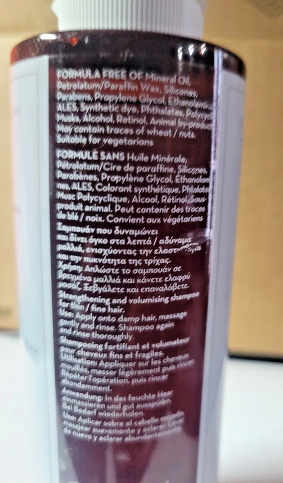 Champú de proteína y lino de arroz KORRES para cabello fino/fino 8,45 fl oz 250 ml Foto 2 de 4