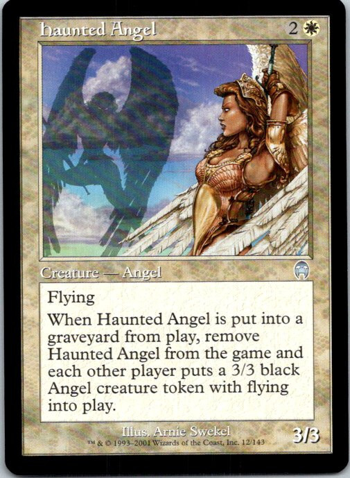 Haunted Angel Magic The Gathering Apocalypse Near Mint