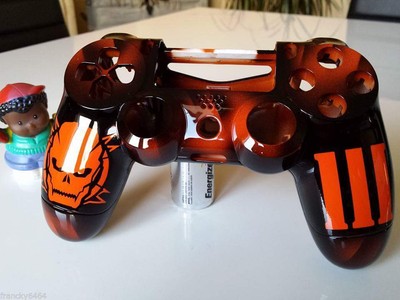 Coque Manette PS4 Custom à l'aérographe !!! Dualshock 4 Sixaxis ! joker