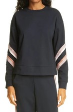 Ted Baker London Jjordan Navy Striped Long Sleeve Pullover Sweatshirt Sz 2 M