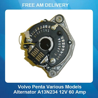 Alternator For Volvo Penta MD2010 MD2020 MD2030 MD2040 1993- 12V 60Amp - Image 2 of 4