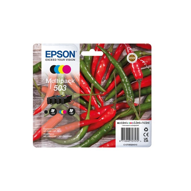Epson Multi Colour 503 (C13t09q64010) Ink Cartridge Original Multipack - Image 18
