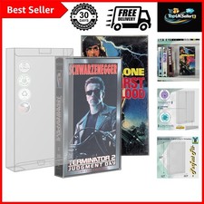 10 Pack VHS Tape Protector Cases for Cardboard Sleeves