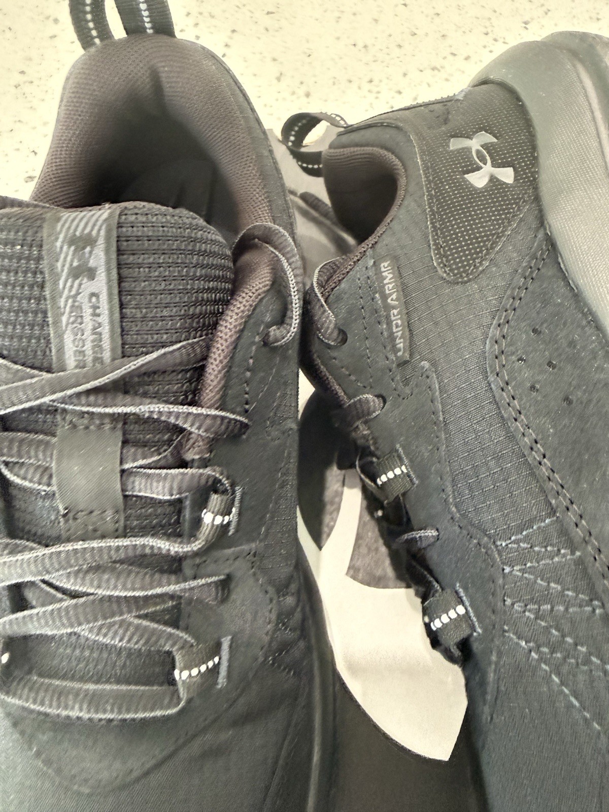 NEW MENS UNDER ARMOUR SZ 8 SHOES BLACK CHARGED VERSSERT 2 thumbnail 3