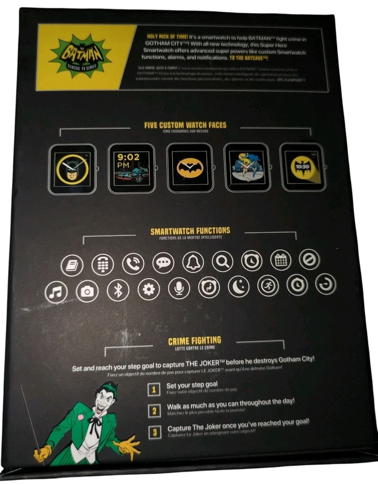 Batman DC Comics Smartwatch Sixties based on 1966 TV Show Oop smart watch NIP - Image 2 of 4