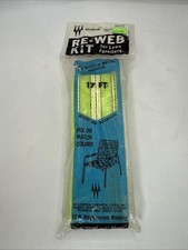 Vintage MCM Wellington RE-WEB KIT Lawn Chair Webbing 17 Ft Lime Green NOS