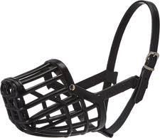 Leather Brothers Italian Basket Dog Muzzle, Adjustable Secure Fit, Comfortable D