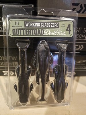Working Class Zero WCZ GutterToad Death Wish 4'' 'Black' Topwater Bait 