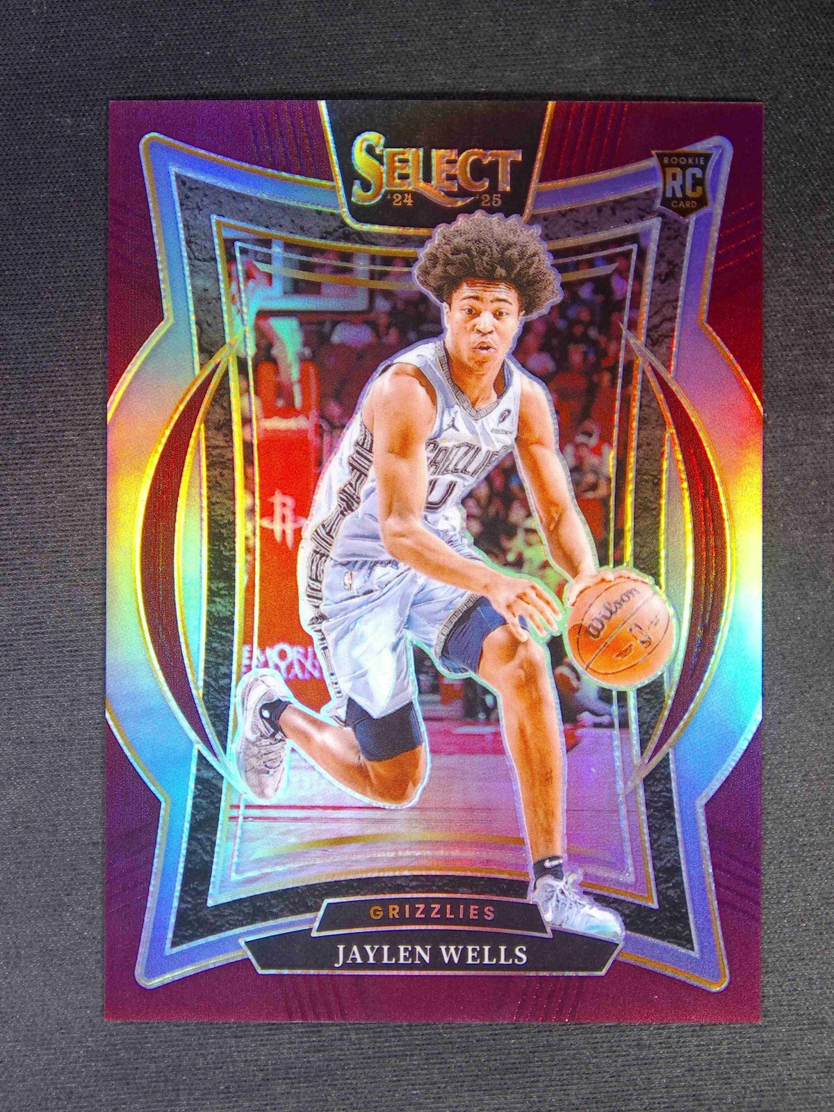 2024-25 Panini Select Jaylen Wells #79 RC Rookie Concourse Maroon /175