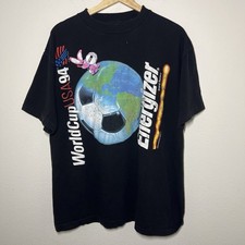 1994 World Cup USA Energizer Bunny T-Shirt | Vintage Soccer L