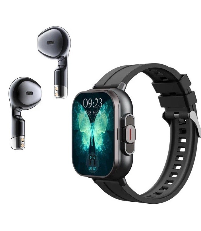 Bluetooth Smart Watch with Fitness Tracker and Wireless Headphones for Sports