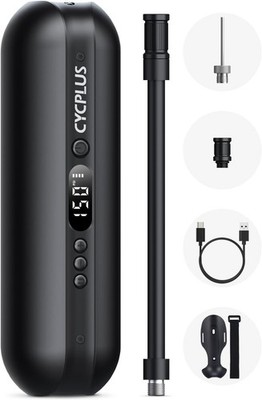 CYCPLUS Luftpumpe 150PSI Elektrischer Kompressor Tragbar Fahrradpumpe Mini Reife