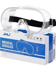 Clear Safety Goggles Anti-Fog Lab Protective Glasses Eye Protection Elastic JMU