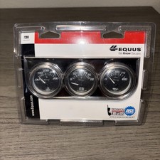 Equus 7200 2 Chrome Triple Gauge Kit, Water T...
